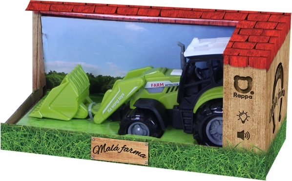 Kindertractor met laadbak met geluiden en licht