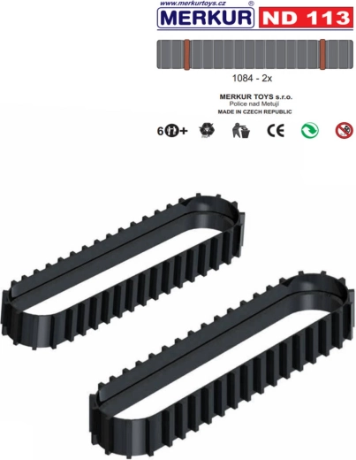 Merkur rubberen rupsbanden ND113 – reserveonderdeel