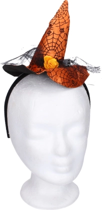 Carnavalsdiadeem met heksenversiering