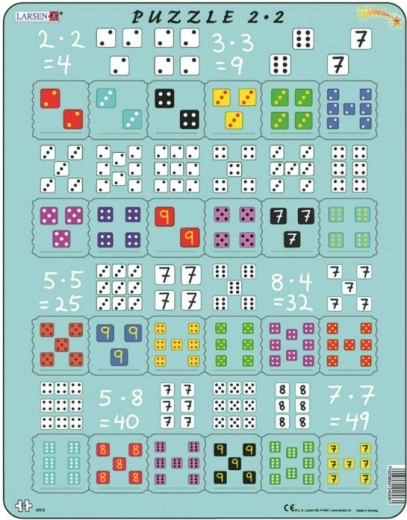 Larsen Wetenschappelijke puzzel Vermenigvuldigen met blokken
