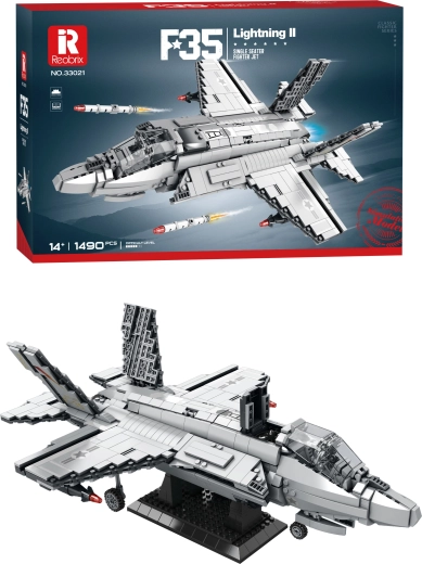 Bouwset gevechtsvliegtuig F-35 Lightning II (1490 onderdelen)