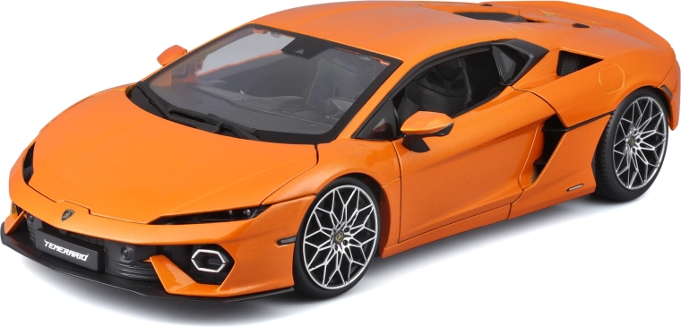 metalen automodel 1:18 Bburago Lamborghini Temerario oranje