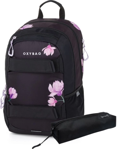 Studentenrugzak met etui OXY Sport Flowers