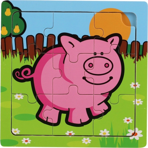 Teddies houten puzzel mijn eerste dieren: paardje