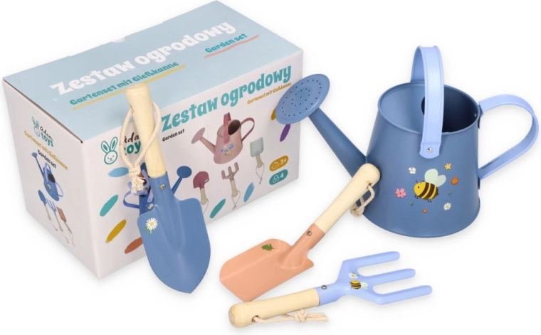 Adam Toys set tuingereedschap blauw