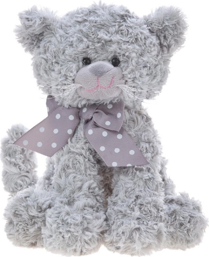 Knuffelkat Beatrice grijs 25 cm