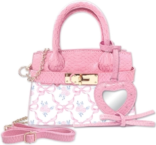 Hot Focus roze mini handtasje met riemclip
