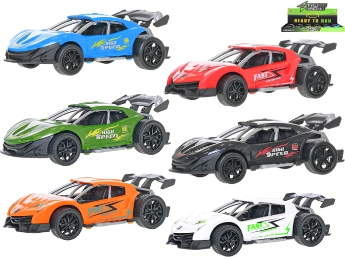 Raceautootje met terugtrekmechanisme 11,5 cm