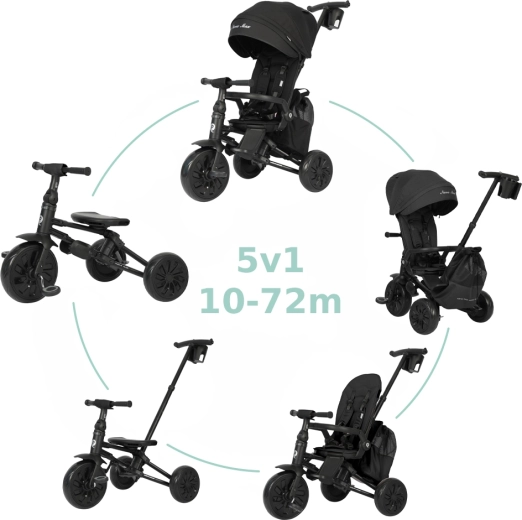 Qplay Nova Max 5v1 driewieler Black