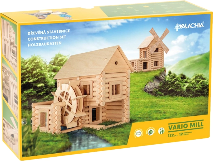 Walachia houten bouwset Vario Mill (122 onderdelen)