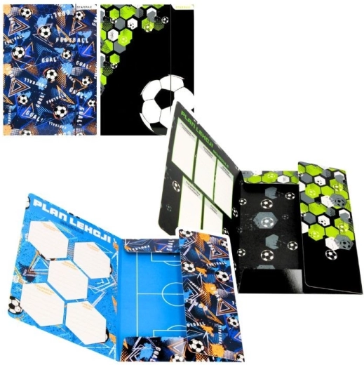 Schriftomslagen met elastiek A4 voetbal - 1 stuk