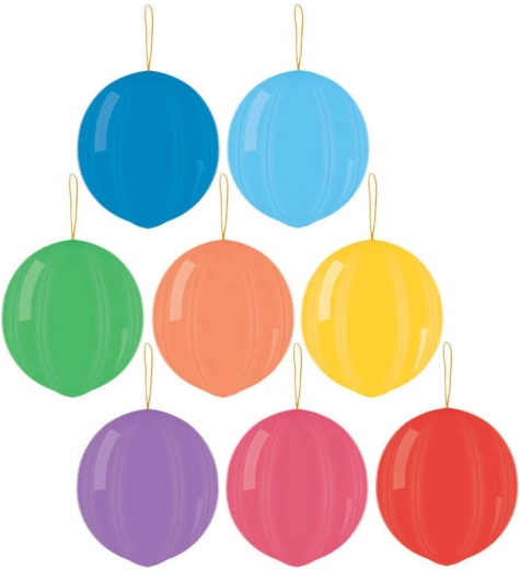 Gemar opblaasbare punch ball pastel met elastiek 45 cm - 1 stuk