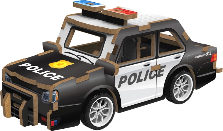 2Kids Toys 3D houten bouwpakket politieauto