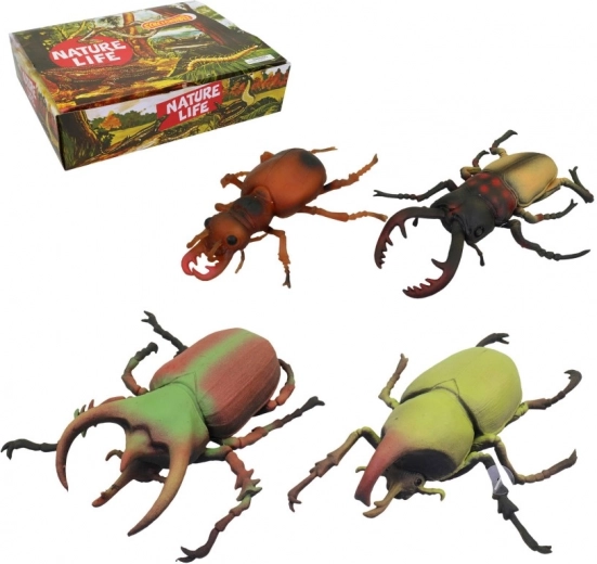 Rubberen insectendiertjes 13 cm – set van 24 stuks in displaybox