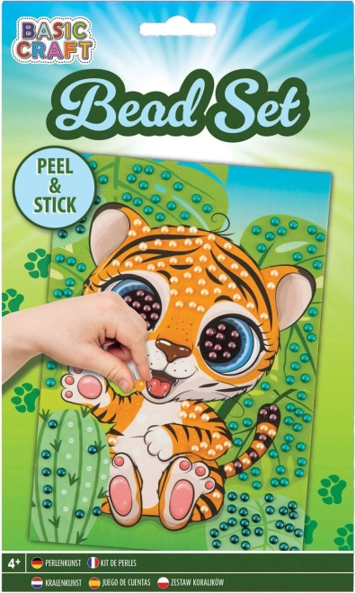 Grafix kralenmozaïek tijgertje 21 × 14,5 cm