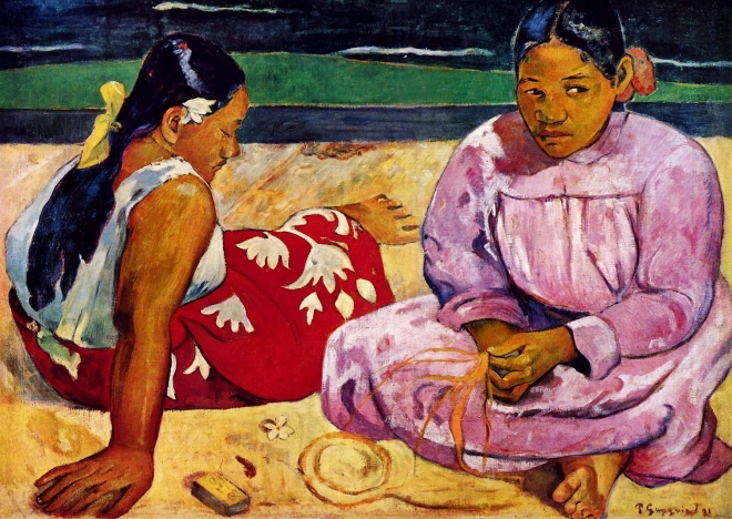 Puzzel Tahitiaanse vrouwen van Paul Gauguin 1000 stukjes