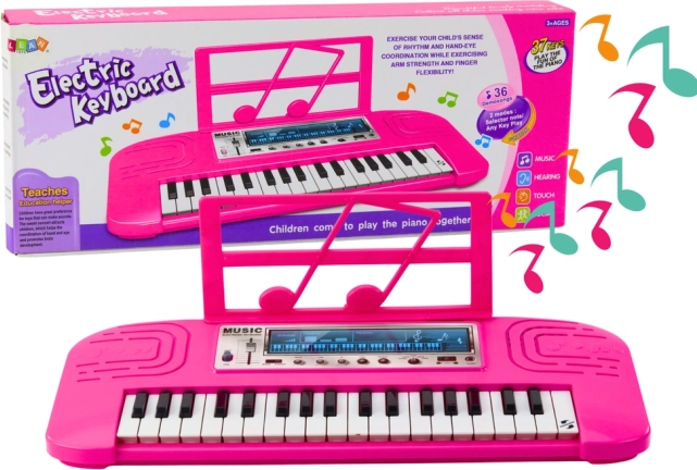 Elektrische Piano voor Kinderen 36 Melodieën Roze