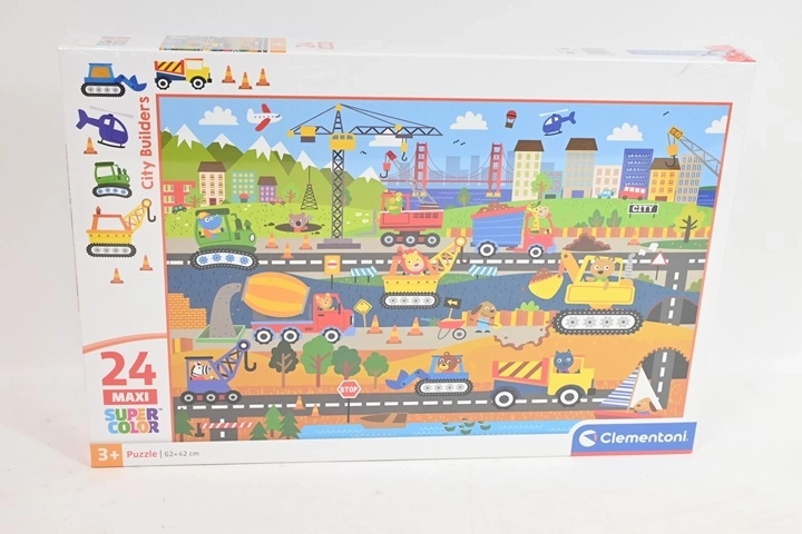 Clementoni maxi puzzel voor kinderen City Builders 24 stukjes
