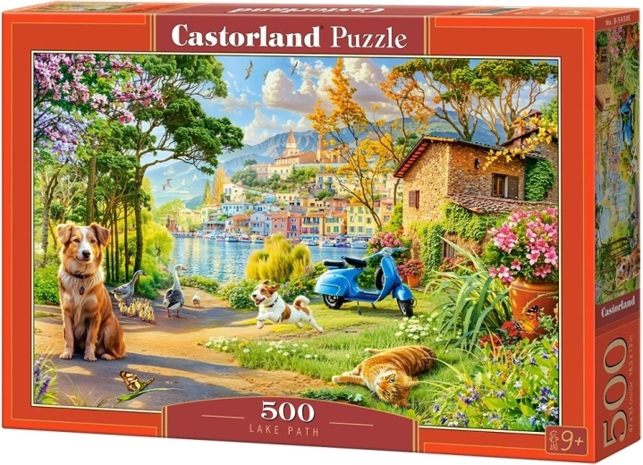 Castorland-puzzel pad langs het meer 500 stukjes