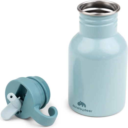 Done by Deer roestvrijstalen kinderfles Elphee blauw 350 ml