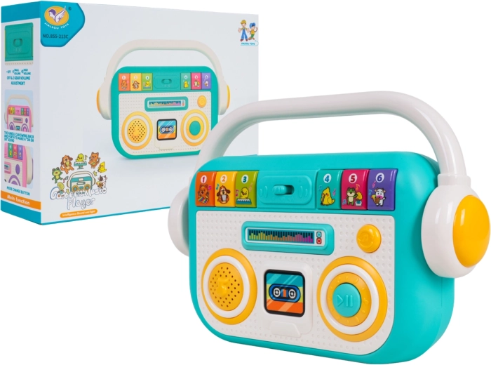 Interactieve kinderradio met licht en geluid