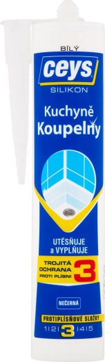 Sanitairsiliconen CEYS wit 280 ml