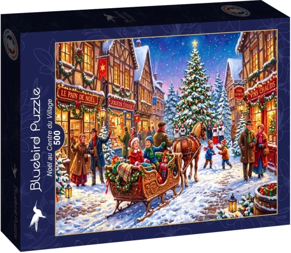 Bluebird puzzel Kerstmis op het dorpsplein 500 stukjes