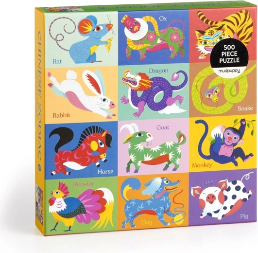 Puzzel Chinees Dierenriem 500 Stukjes