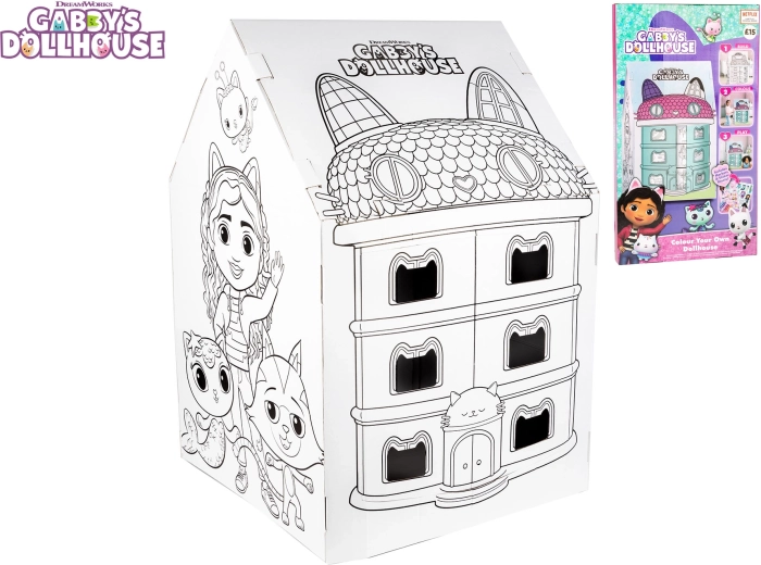 Creatieve set maak je eigen huisje met stickers – Gabby's Poppenhuis
