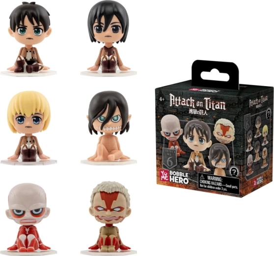 Verzamelbare Attack on Titan-bobbleheadfiguur, assortiment - 1 stuk