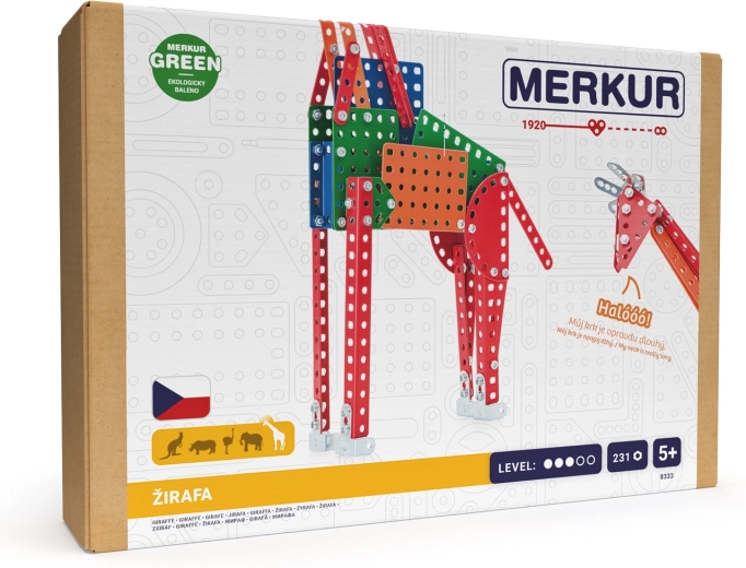 Merkur zoo giraffe, 231 onderdelen