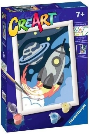 Ravensburger CreArt schilderen op nummer voor kinderen raket