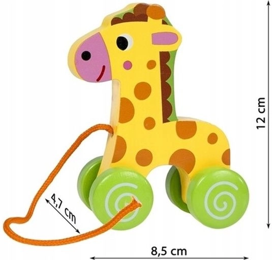 Smily Play houten trekgiraf