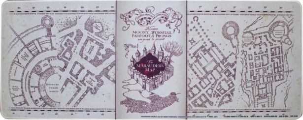 Bureau-onderlegger HARRY POTTER – Sluipwegwijzer 40 × 80 cm