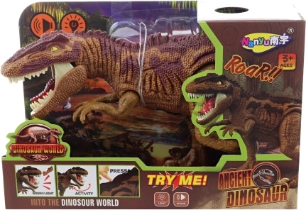 Batterij-dinosaurus met licht en geluiden