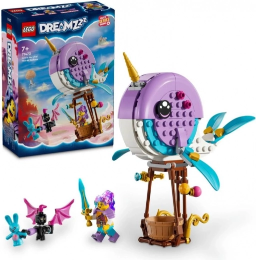 LEGO® DREAMZzz™ 71472 Izzie en haar heteluchtballon in de vorm van een narwal