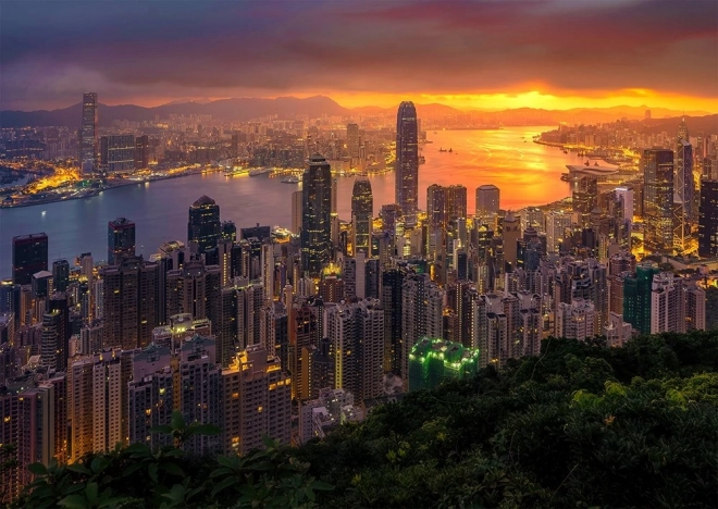Puzzel Hongkong bij dageraad 1000 stukjes