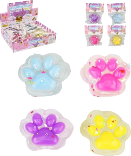 Anti-stress knijpbare kattenpoot