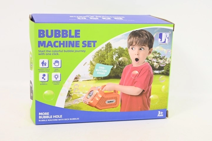 Bellenblaasmachine met LED-lichtjes op batterijen (90 ml)