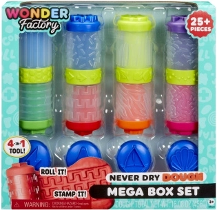 Wonder Factory niet-uitdrogende boetseerklei en kneedbaar zand mega creatieve set