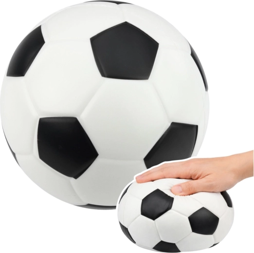 Zachte foam voetbal 20 cm – zwart‑wit voor kinderen