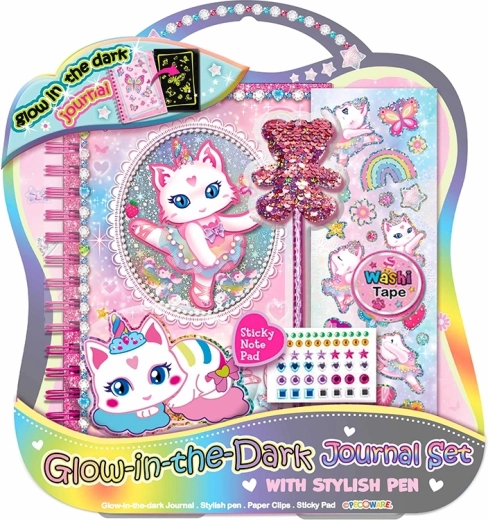 Set lichtgevende katten voor de kinderkamer