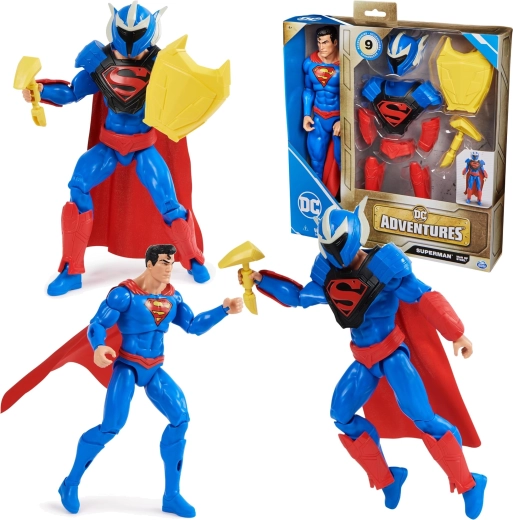 Superman Man of Steel-figuur met pantser en accessoires
