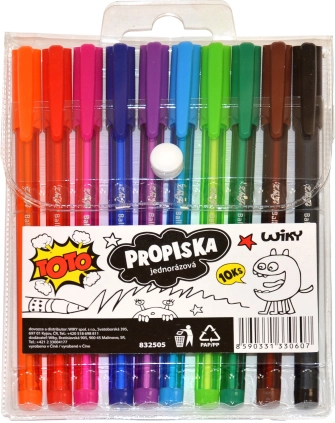 Kleurrijke set pennen TOTO