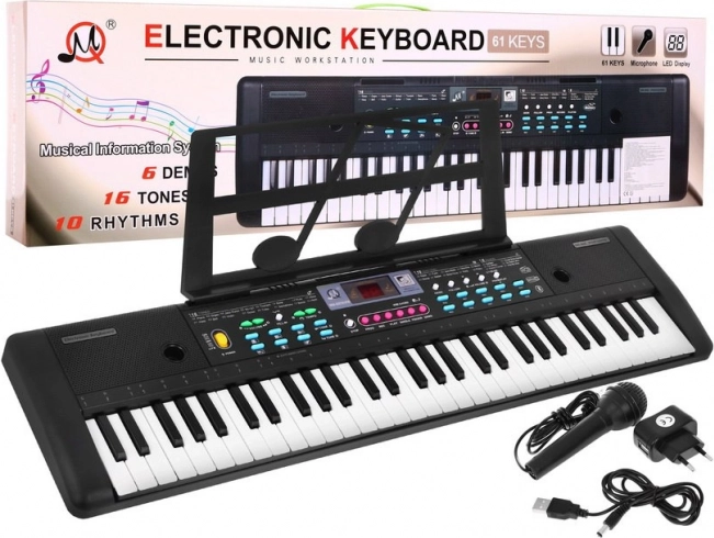Keyboard voor kinderen met microfoon en lessenaar