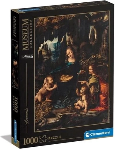 Puzzel Clementoni 1000 stukjes Museum – The Virgin of the Rocks (Leonardo da Vinci)