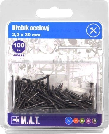 Stalen spijkers 30 × 2,0 mm, 100 st.
