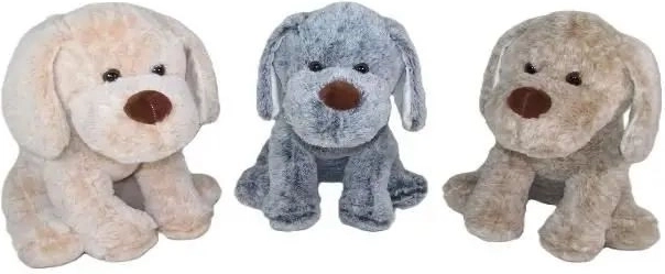 Pluchen hond 30 cm in drie kleuren - 1 stuk