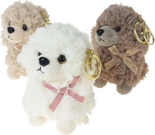 Pluchen sleutelhanger hondje