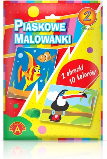 Zandtekeningen - Vissen, toekan